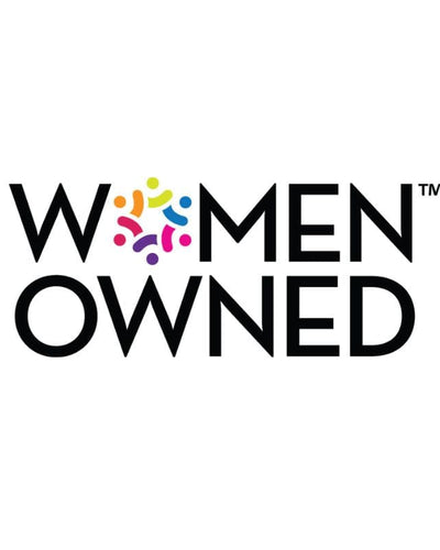 Women Owned logo with colorful symbol.