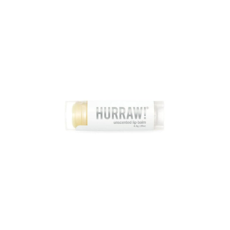 Tube de baume à lèvres Hurraw! non parfumé.