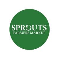 Sprouts Farmers Market logo in white text on a green circle background.