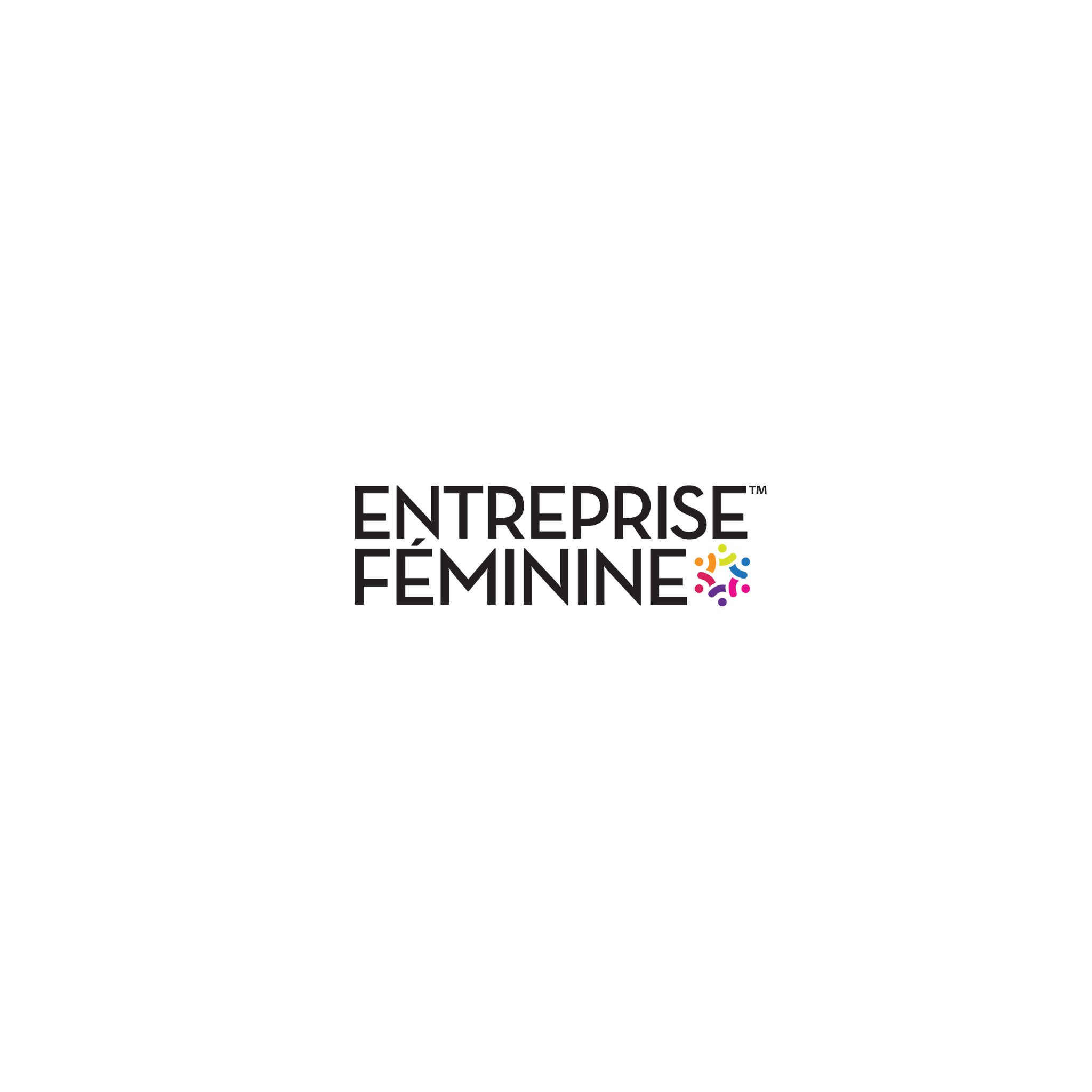 Logo Entreprise Féminine avec symbole coloré