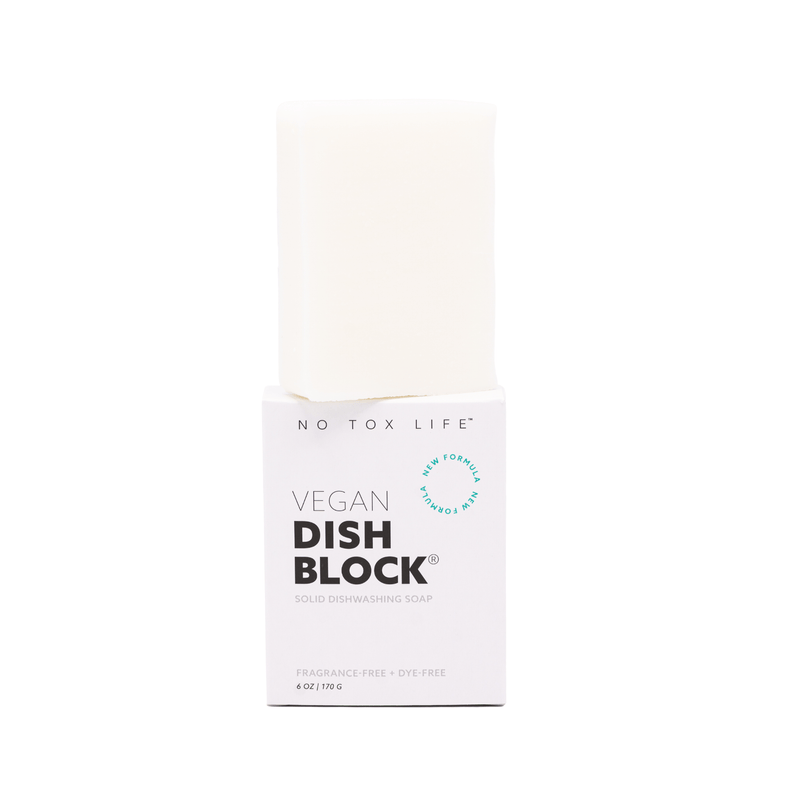 DISH BLOCK® Barre de savon à vaisselle zéro déchet 170 g. X No Tox Life