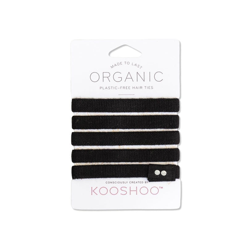 KOOSHOO | Organic Hair Ties - Black