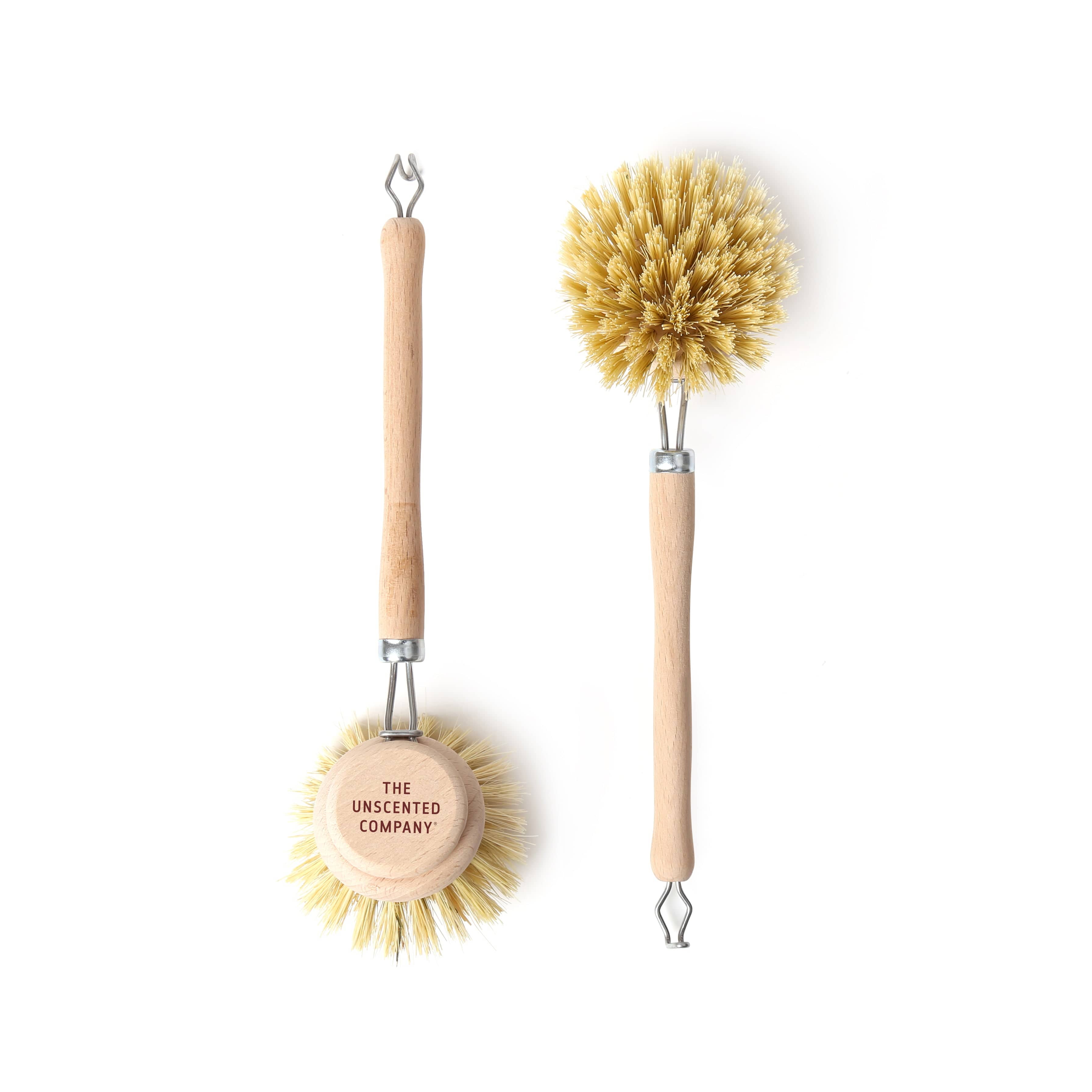 Larga Vitae 6 pcs Wooden Dish Brush Replacement Heads Made of Renewable  Bamboo Wood and Natural Bristle Palm Fiber, Durable, Long Lasting, Heavy  Duty Kitchen Scrubber : : Health & Personal Care