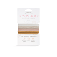 KOOSHOO | Élastiques à cheveux ronds naturels - Fibres dorées