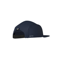 Navy blue cap viewed from the side, featuring an adjustable black strap, a centered "Ciele Athletics" logo, and the phrase "Start fresh".
