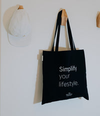 Simplify your lifestyle tote bag