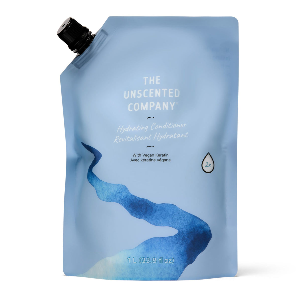 The Unscented Company Hydrating Conditioner refill pouch, 1L