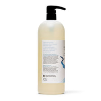 Back label with ingredients, Hydrating Shampoo pump bottle